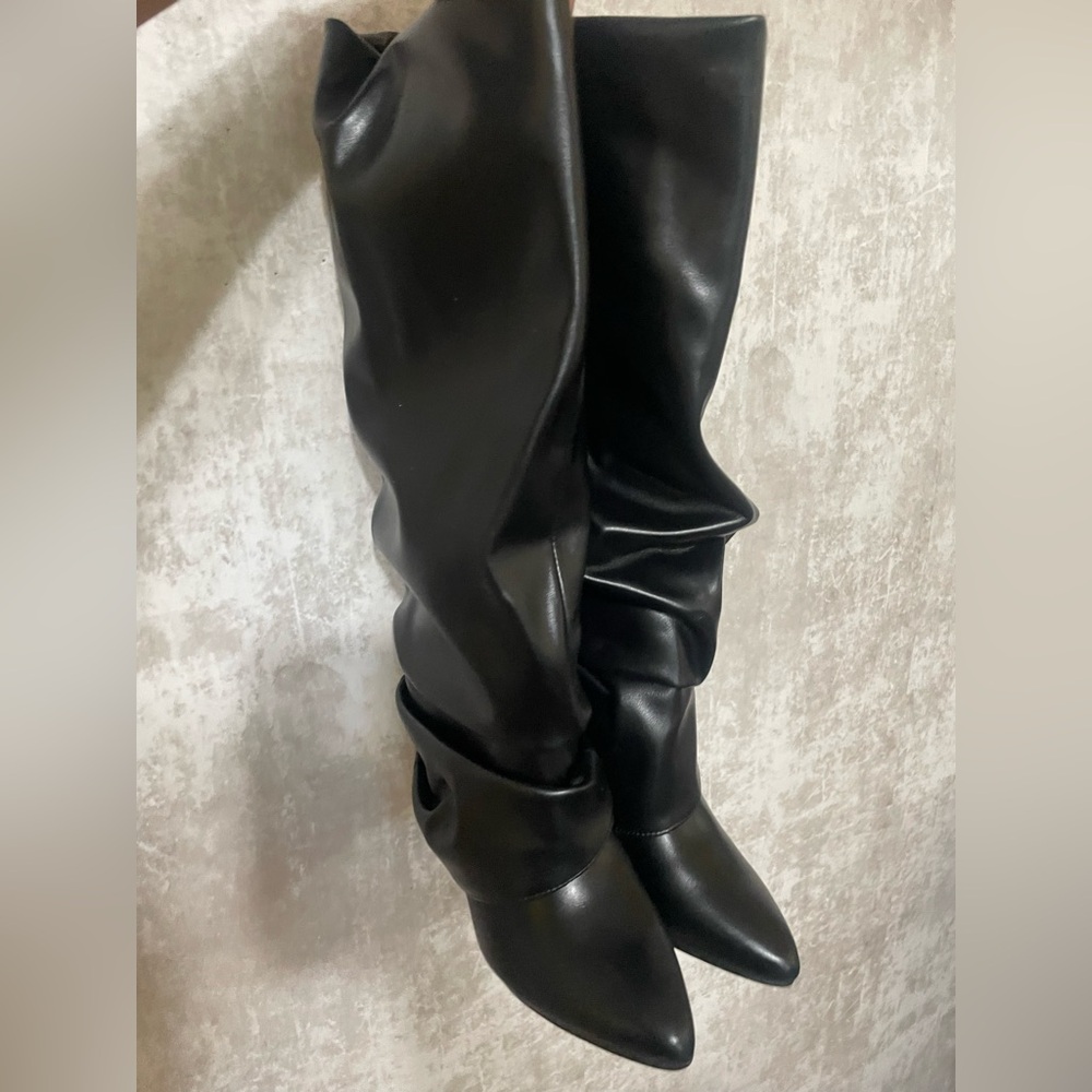 SHEIN Black Over the Knee Boots